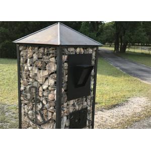 Hexagonal Or Square Galfan Gabion Baskets / Gabion Stone Cages For Decorative