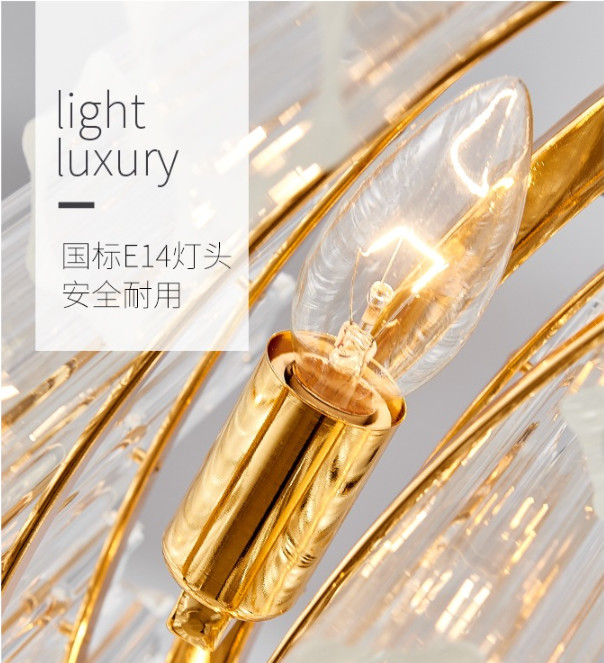 Electroplating Gold Luxury Pendant Lights 3000k To 6500K Crystal Round Light