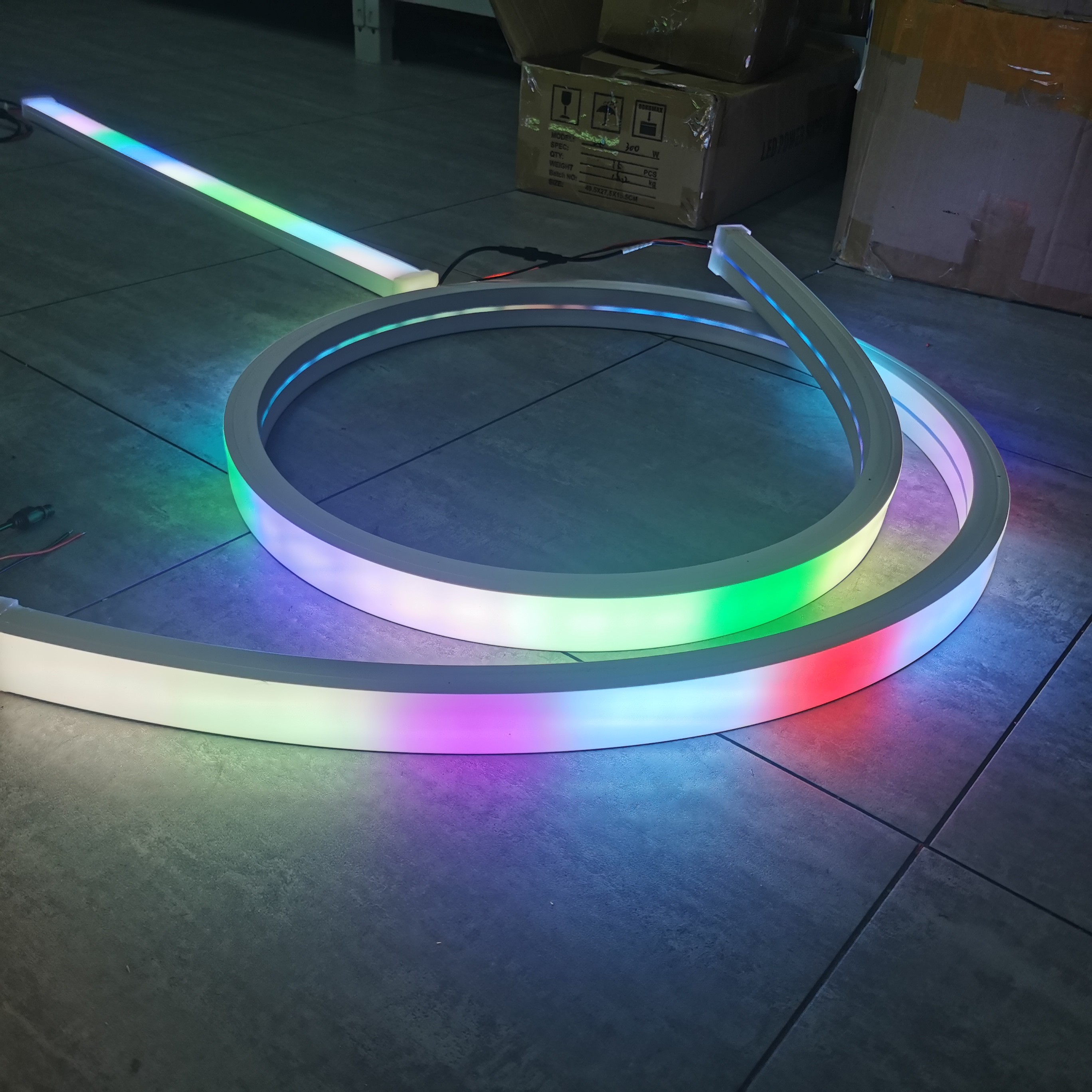 Rgb Pixel LED Neon Dmx512 RGB Strips ruban led dmx neon flex neon rope 24v cuttableneonflex light strips
