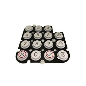 Customized Thickness Silicone Rubber Key with Optional Backlighting
