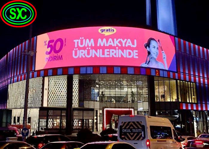Curve Led Outdoor Advertising Screens Full Color P4.81 High Refresh Rate indoor full color led display