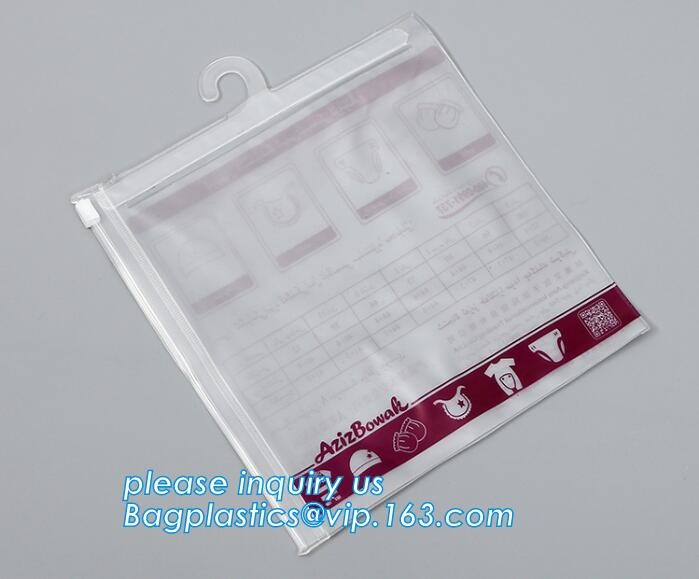 hanger bag with zip lock on the top,Frosted Zip lockk bag EVA PVC hanger bag for clothes, EVA frost drawstring bag, Froste