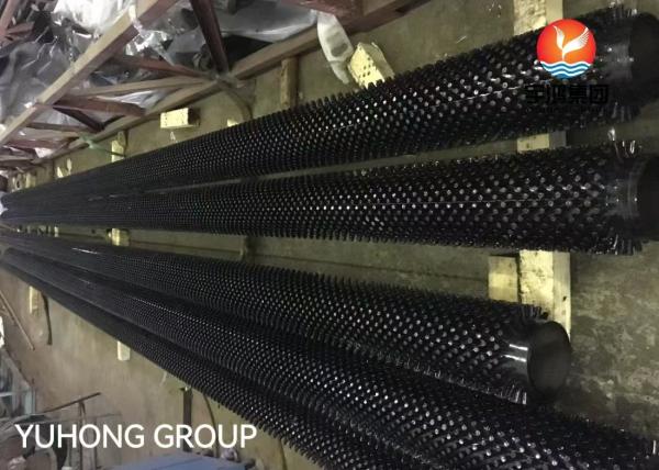 ASTM A335 P9 Alloy Steel Studded Fin Tube In Waste Heat Recovery Boiler And