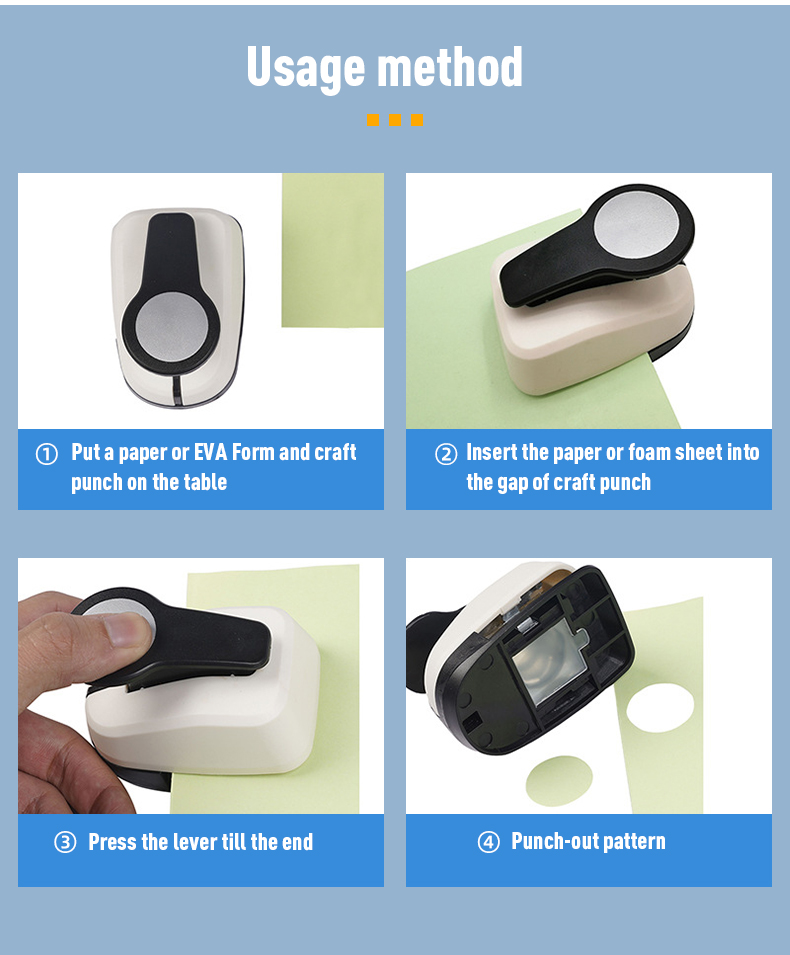 DIY Mini Craft Hole Punch with ZEQUAN Circle Paper Punch Cutter in Multiple Sizes