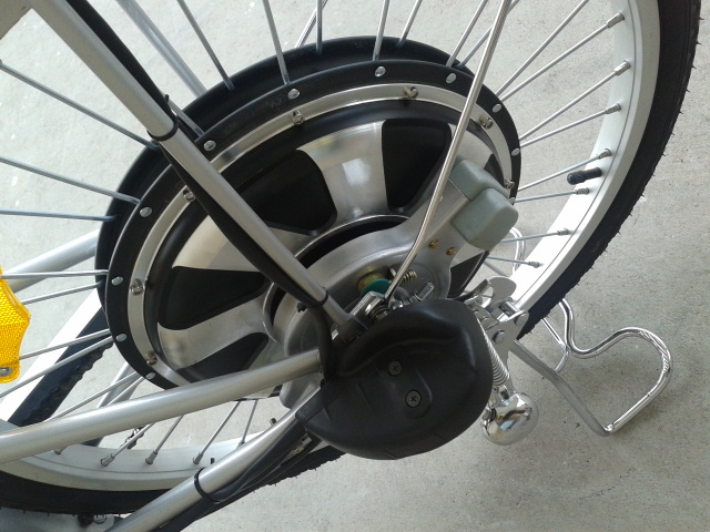 Single Speed 12AH 48V Battery Electric Bike With Steel Suspension Front Fork