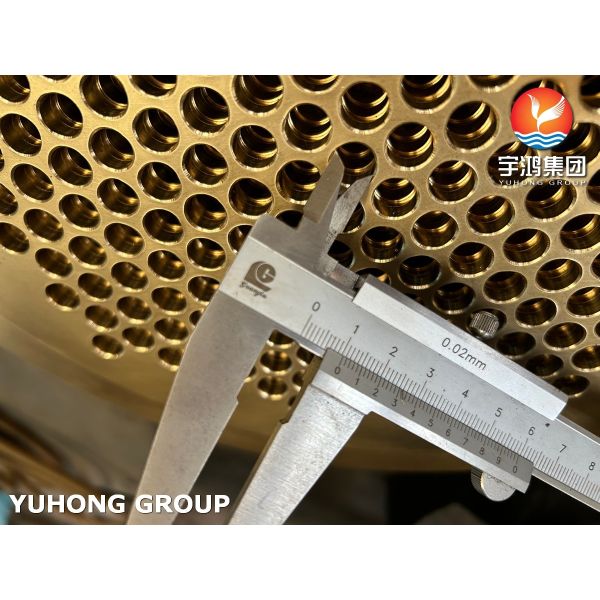 Quality ASTM B171 C46400 Heat Exchanger Tubesheet In Ships And Power Industry for sale