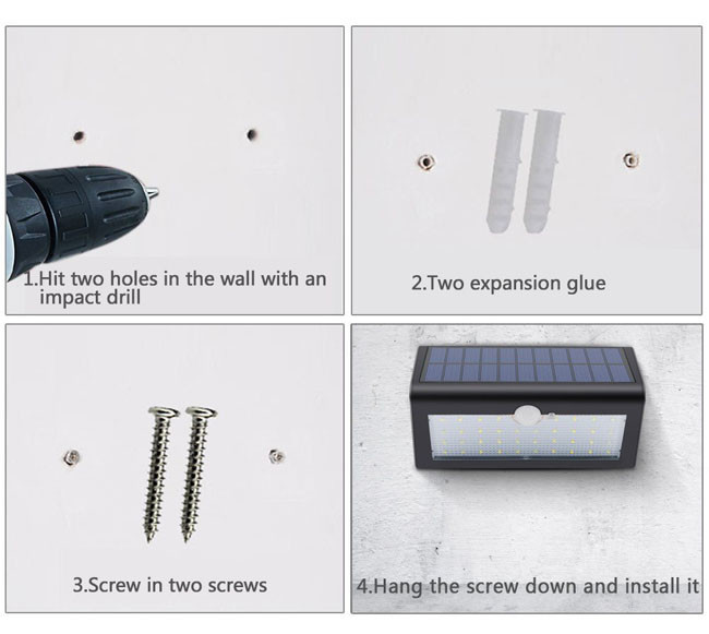 500lm 4 Watt Solar Powered LED Lights Sunproof / Lightning - Proof Protection Available