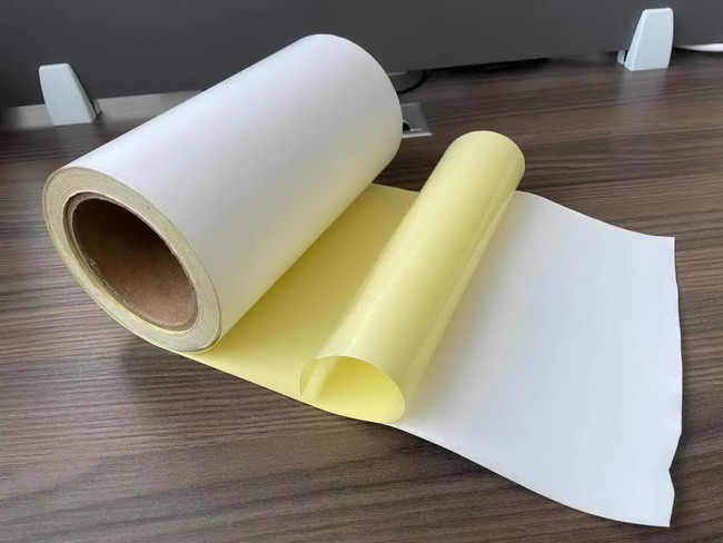 1080mm Width 80GSM Wood Free Paper 80G Yellow Silicon Paper Self Adhesive Labels
