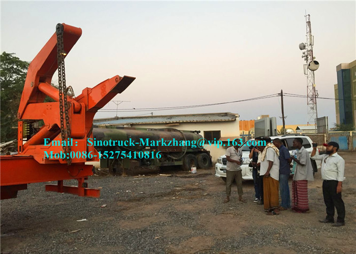 10 Wheeler 20ft 40ft Container Side Lifter / Container Side Loader Trailer ISO Approval