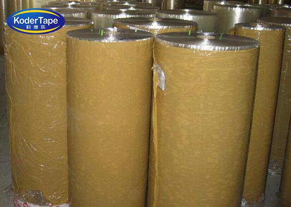 Self Adhesive Tape Jumbo Rolls Brown BOPP Pressure Sensitive 36-90 Micron