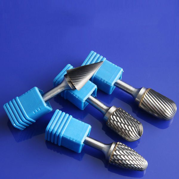 Tooth Pattern Bidentate Pattern 1/4" 6mm Sintered Tungsten Rotary Burr Set