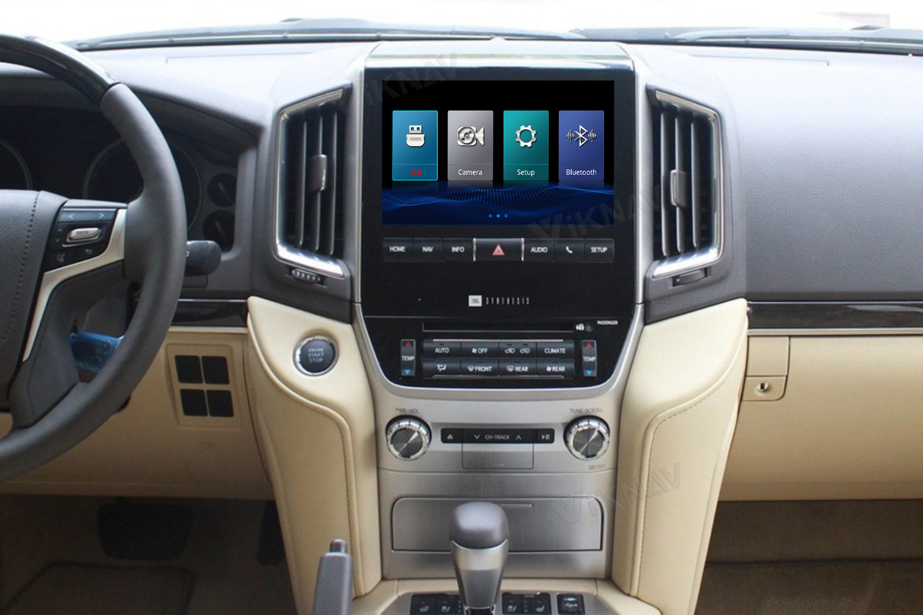 Viknav Fit For Original Car Screen Linux System For Toyota LC200 2016-2021 Wireless Apple CarPlay Android Auto