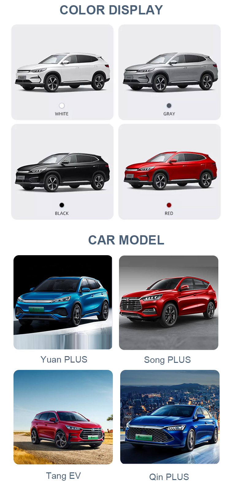 BYD Song Plus EV Electric Cars Left Steering Maximum Torque 330 for Environmentally-Conscious Drivers