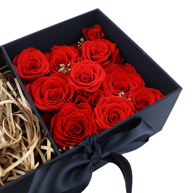 Dome Single Eternal Real Rose Preserved Flower Glass For Valentines Day Gift