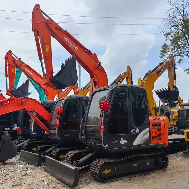 Little Excavator Used Crawl Excavator HItachi ZX60 0.22m3 Bucket Capacity For Construction