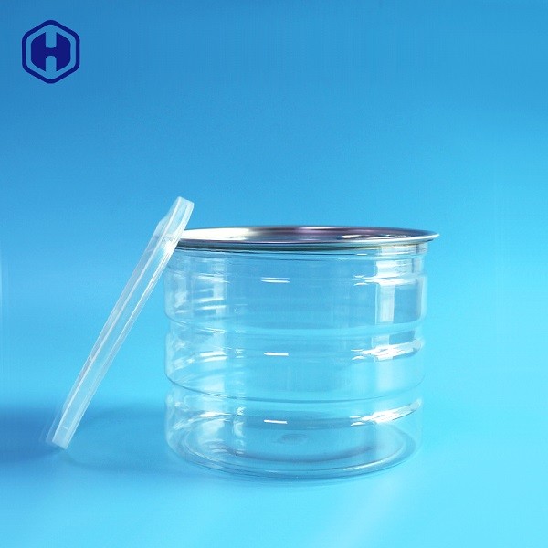 Large Capacity Clear Plastic Cans Round Sturdy Compression Resistance