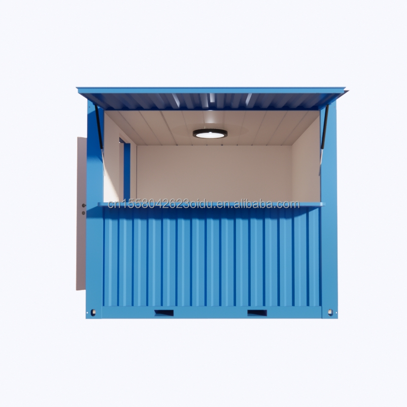 10ft Fast Food Mini Mobile Container Coffee Bar Houses Modern Design Outdoor Modified Shipping Container Cafe Shops Pop-up Shop