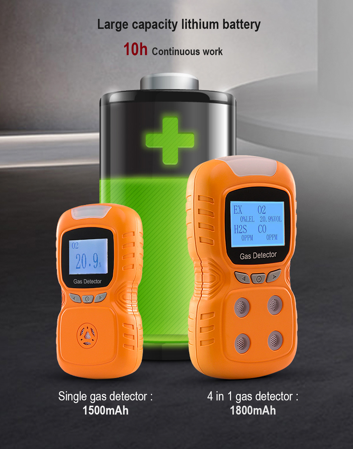 Zt100k Combustible Portable Lpg Gas Detector With Real Time Data Analysis