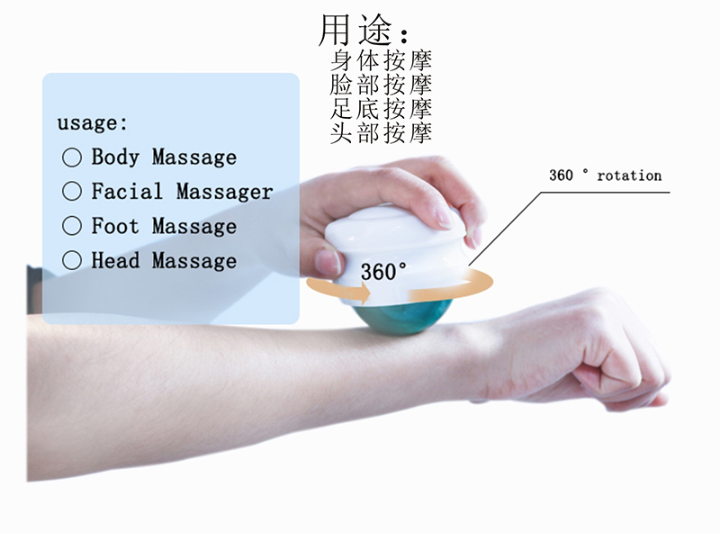 Handheld Cold Massage Roller Ball 54mm For Body / Neck / Face Massage