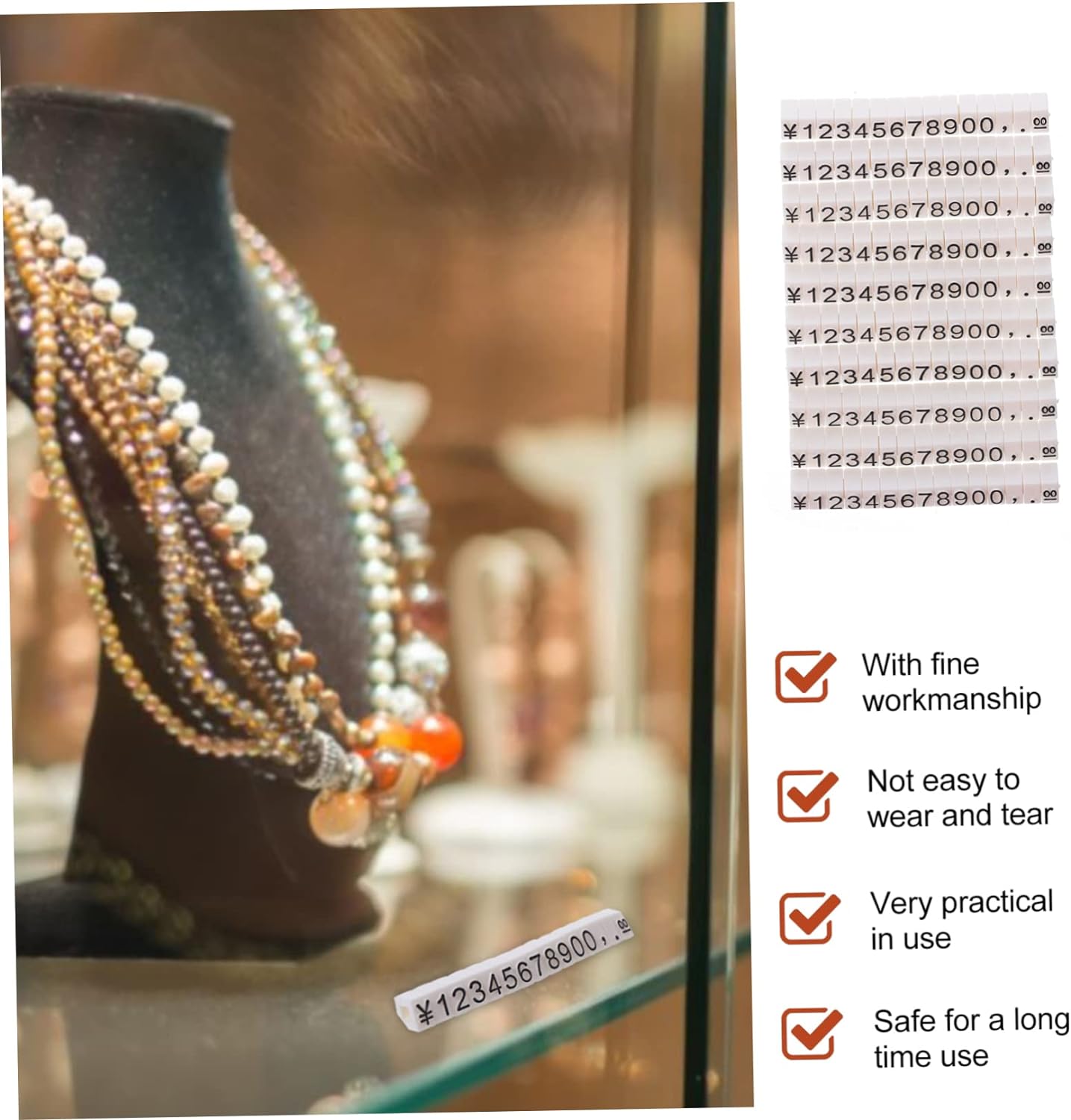 Revolutionize Your Jewelry Store with Small Plastic Jewelry Display Rack Digital Tags