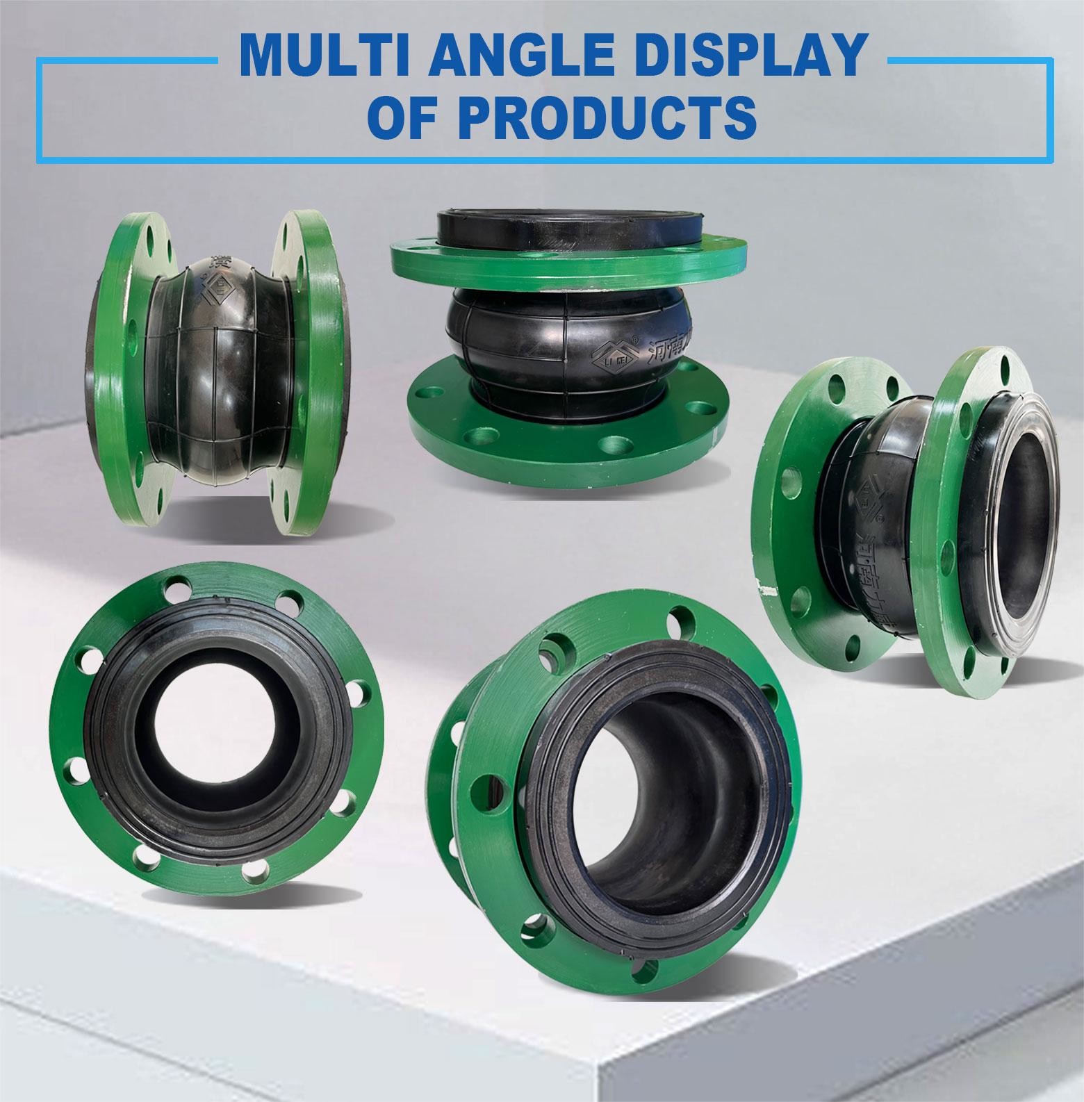 DN25-DN4000 Single Sphere Flexible Rubber Joint For Temperature Range -15°C To 80°C