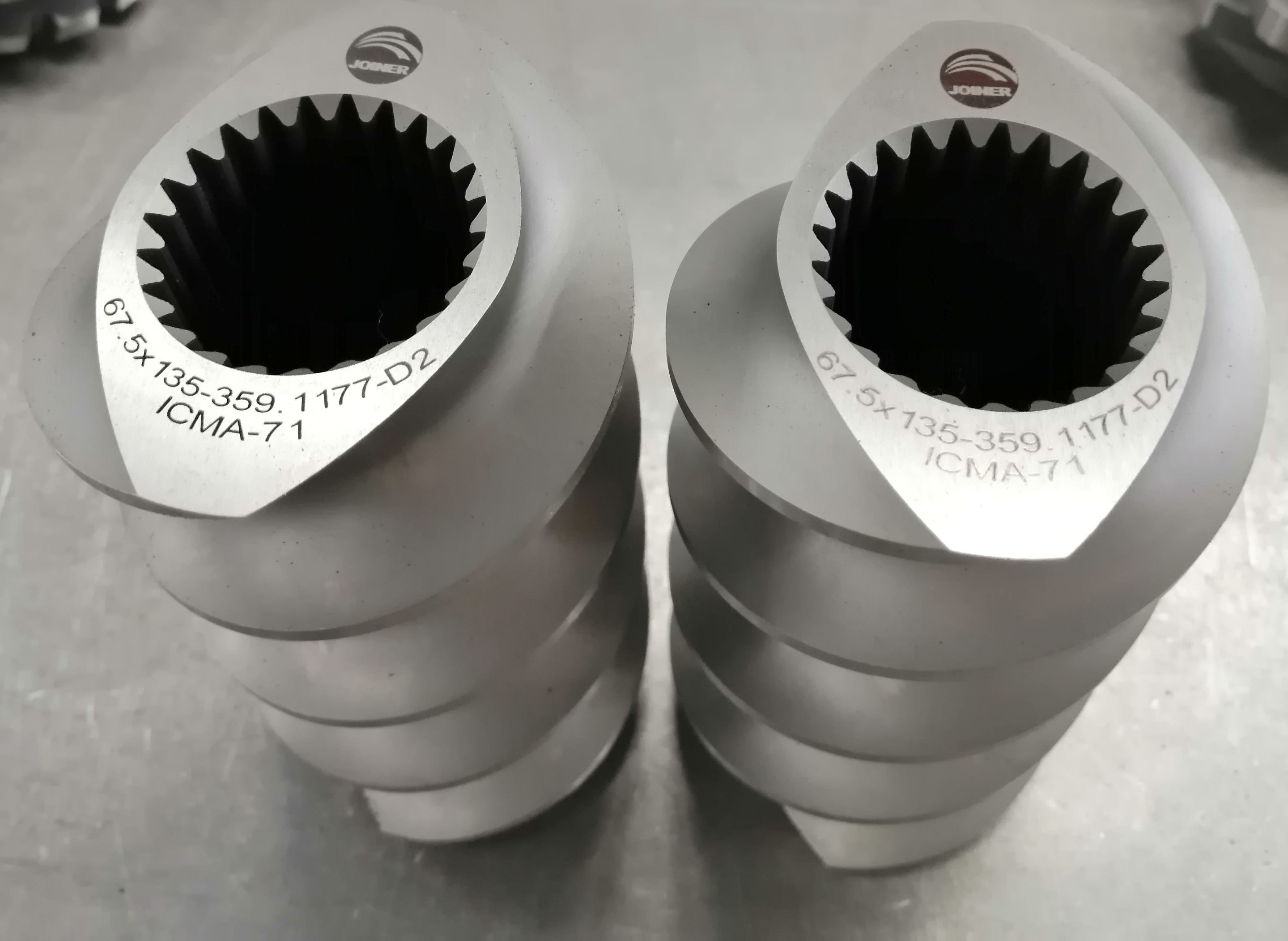 TEX90 Quality Double Flighted Long Pitch Twin Screw Extruder Parts