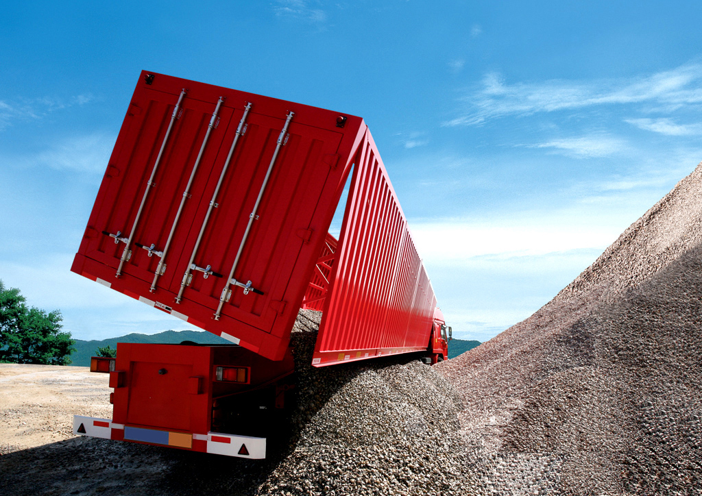 Low Bed Deck Dimension of 12000X2500X1500mm Dump Semi Trailer for Australia Market