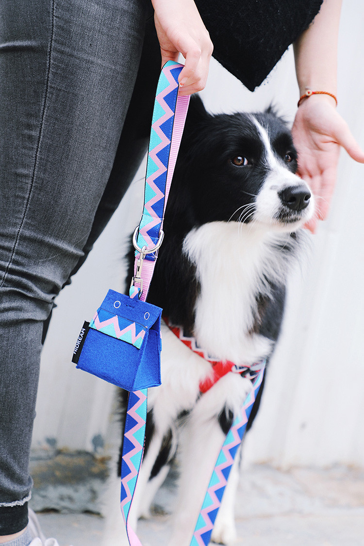 Cloth Dog Poop Bag Holder Custom Portable Waste Dispense Garbage Outdoors
