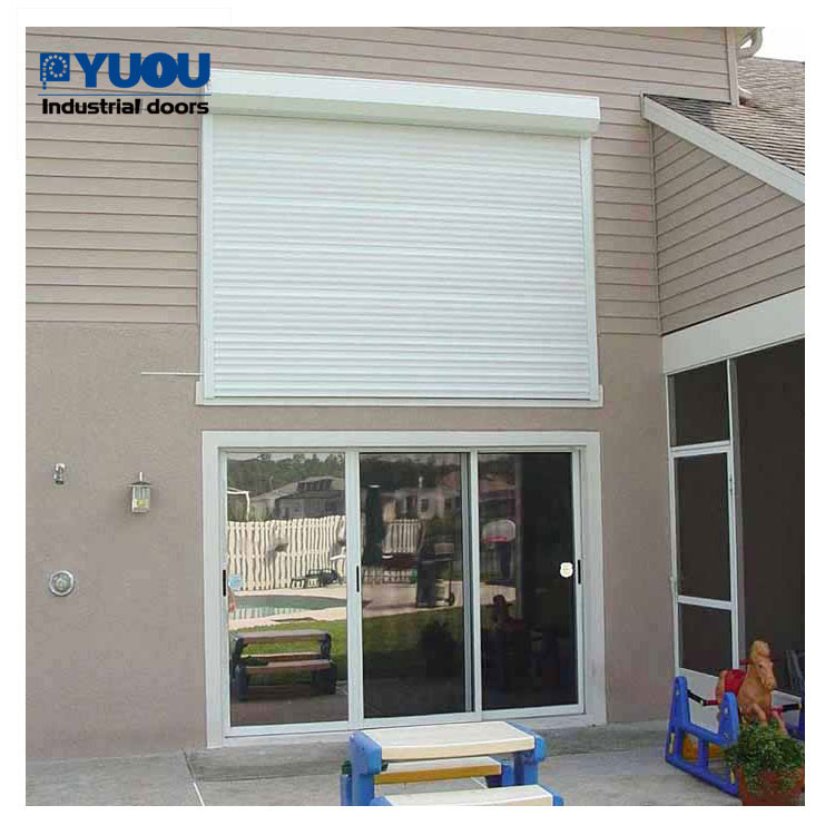 Outside Aluminum Roller Shutter Window Security Customized Color 1mm Slat