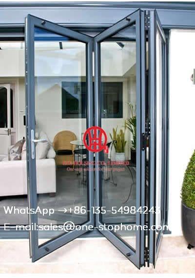 Australian standard sinsulated aluminium folding door/retractable fold doors/bi