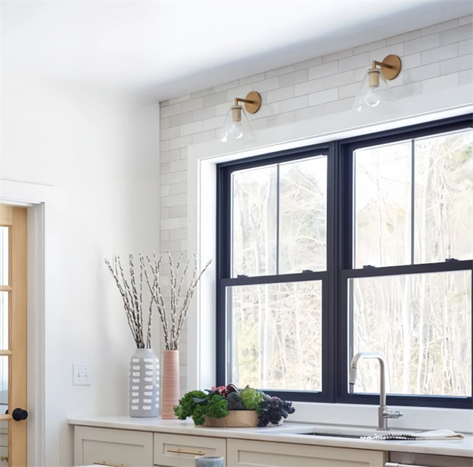 Customizable Glass Aluminum Top Hung Windows For Home Decor Project