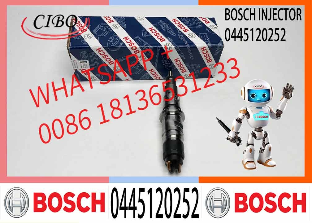 Common Rail Fuel Injector 0445120252 5263315 For Cummins QSB 5.9 Engine