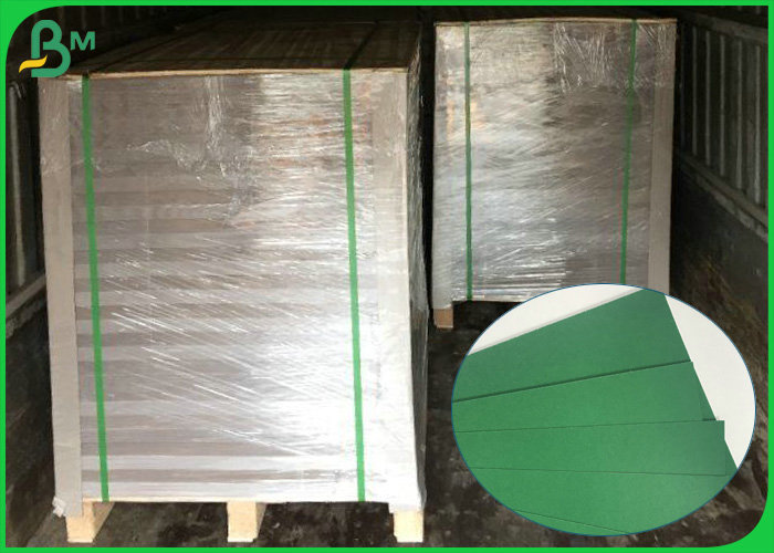 1.2mm 1.5mm 1.8mm Solid Smooth Thick Green Paper Cardboard For Book Binding