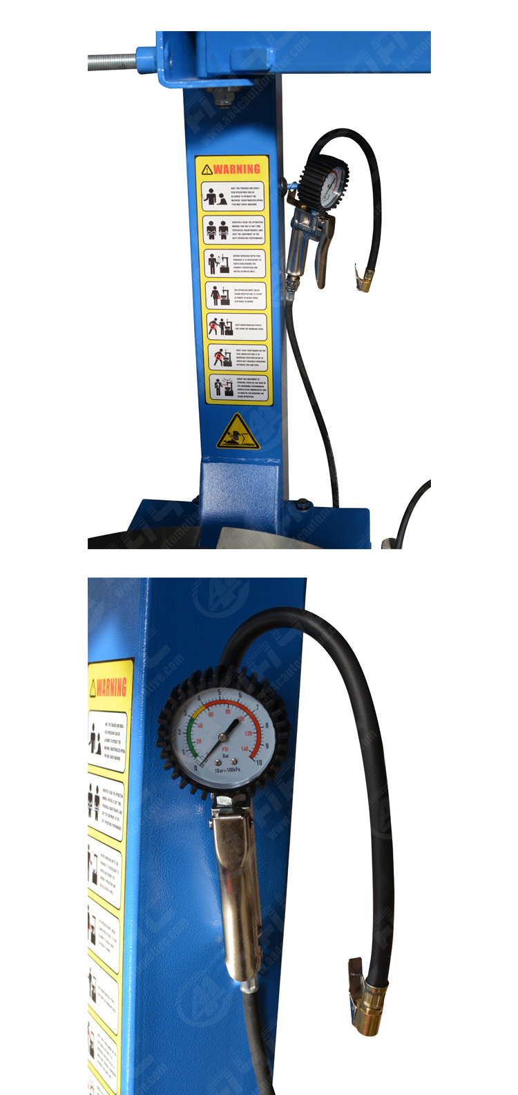 Auto Semi Automatic Tire Changer Machines 0.75kw Tire Service Machines