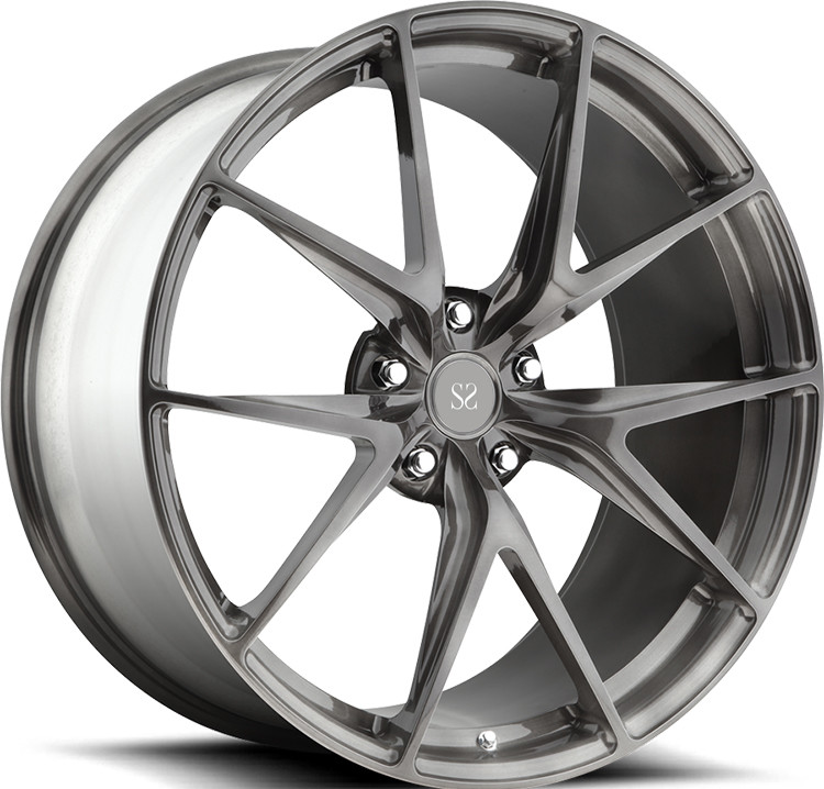 18 19 20 Inch 1 Piece Forged Wheel Rims Customized Size Brushed / Polished