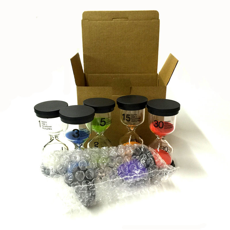 Customzied 30 Min Hourglass Sand Timer Clock Logo Printing For Kids Toy