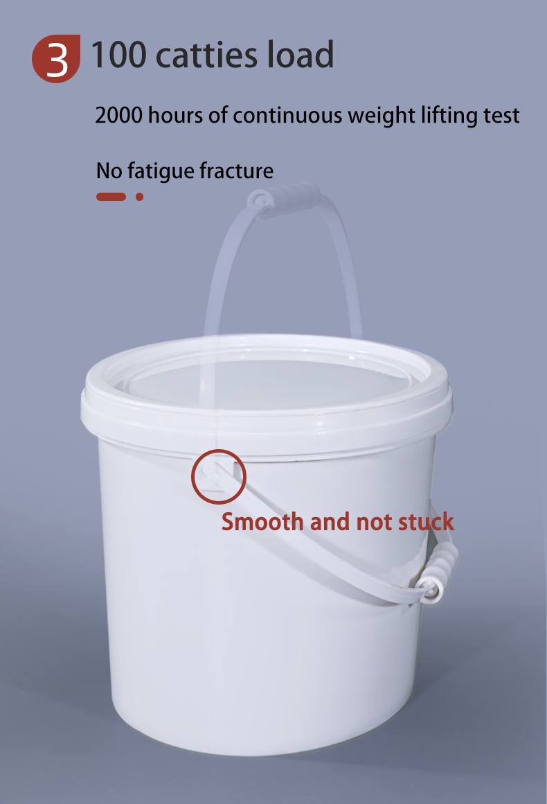 Round Food Grade Storage Drum with Handle and Lid 6L/10L/17L/19L Capacity as Sample