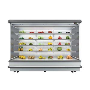 European Style Multideck Open Chiller R404a 2831L Vegetable Display Freezer