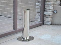 Hot selling automatic stainless steel pneumatic bollard fixed