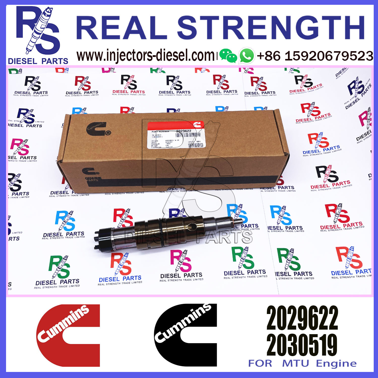 Common rail fuel injector assembly diesel Injector 2872544 2488244 2057401 2029622 for Cummins XPI series ISX QSX Scania