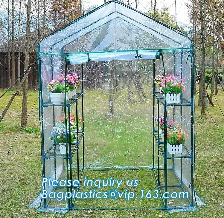 Agricultural Glass Green House for Commerical,Pop up Greenhouse Eco-friendly Fiberglass Poles Overlong Cover 98"x49"x53"