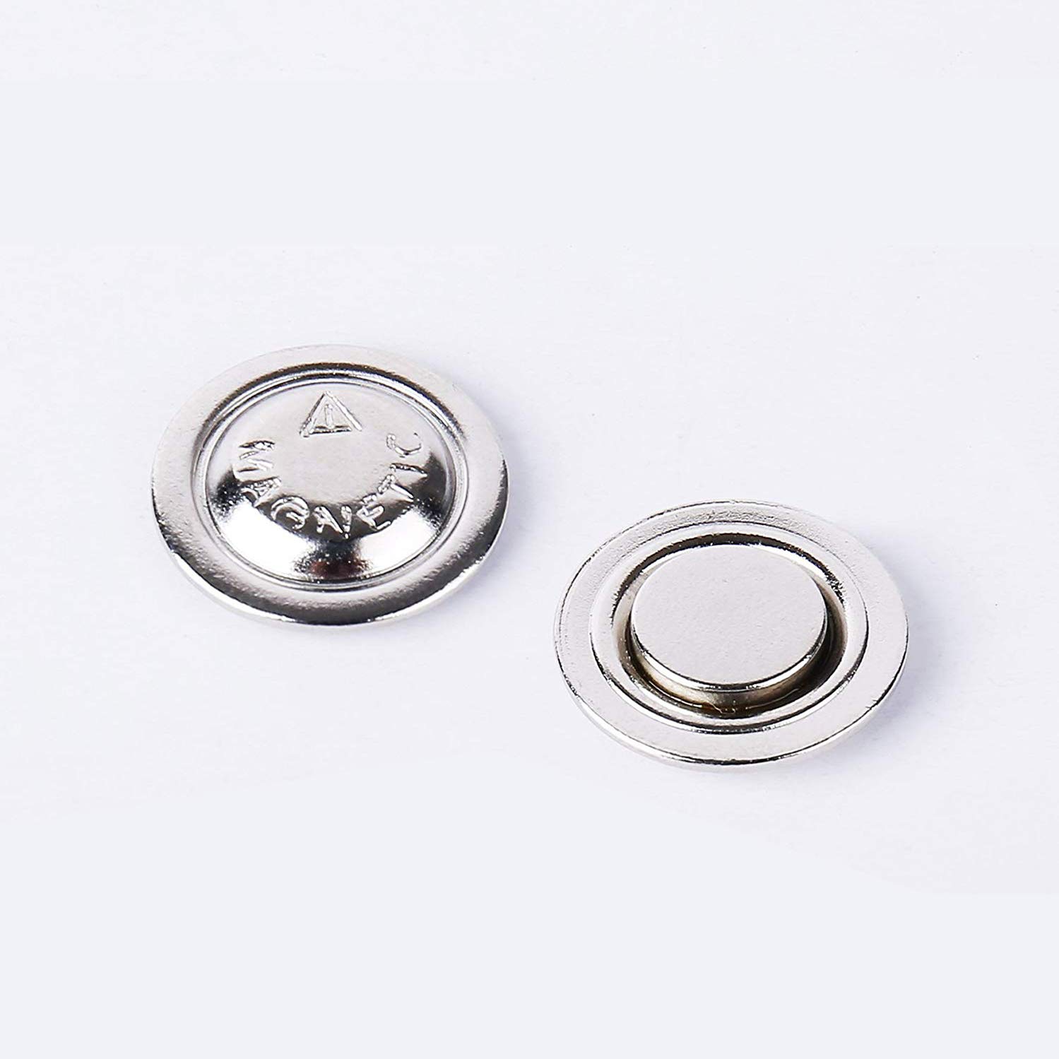 Metal Magnetic Name Badge Magnet 45x13mm Steel Plate with One Industrial Magnet Inside