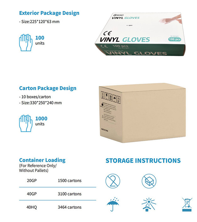 PVC Smooth Touch Disposable Vinyl Gloves Powder free Anti cut OEM & ODM