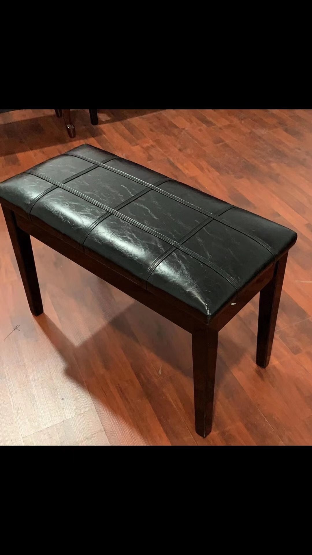 best price wholesale standard artist piano wholesale bench Black Piano Pedal Extender Bench for Kids with 2 Pedals Adjus