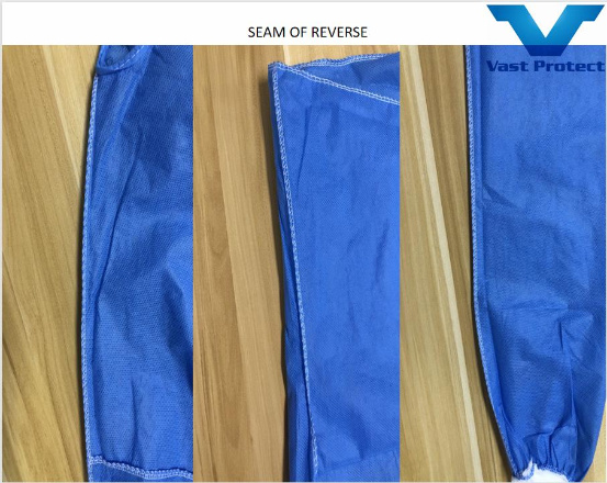 Disposable Breathable Anti-Mildew and Anti-Bacterial Hydroponic Easy to Wear SMS Isolation Gown