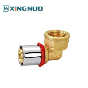 China Copper Nickel Compression Fittings For Gas Media Al Pex Fittings Red Color 1/2/3/4/1 Brass Press Plumbing Pex Fitting on sale