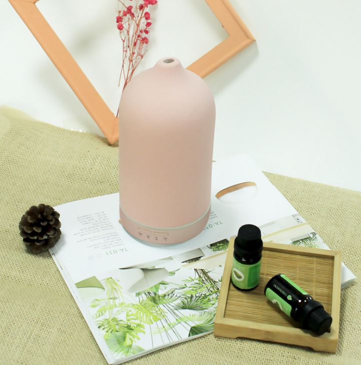 Homefish Ceramic Ultrasonic Aroma Diffuser With Led Light Essential Oil Perfume Diffuse Geurverspreider Diffuseur de per