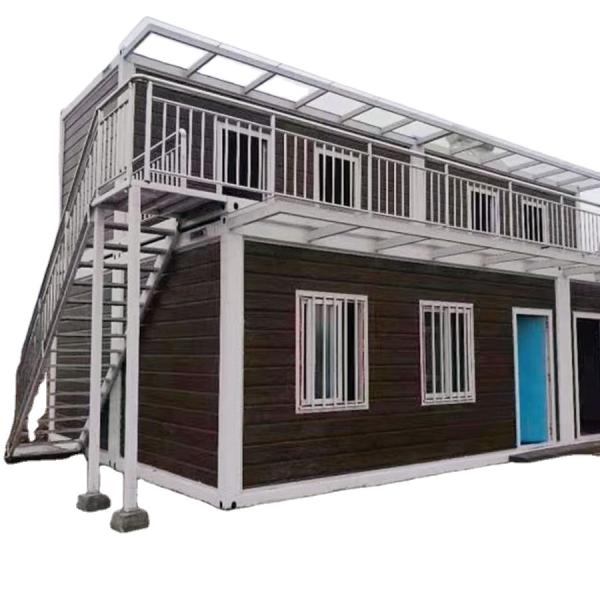 Zontop 20ft 40ft Luxury Modern Flat Pack Prefab Container House Light Steel