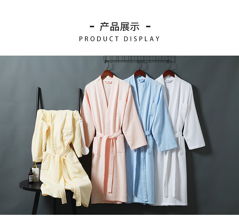 Comfortable and Absorbent Coral Fleece Bath Towel Robe for Women Adult Size