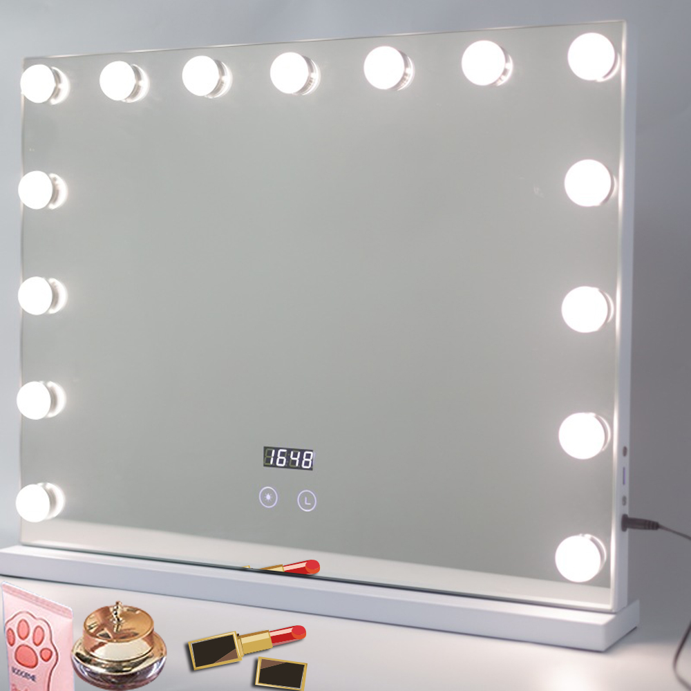 Individual Carton Packing Morden Style Hollywood Lighting Mirror for Hair Salon Vanity